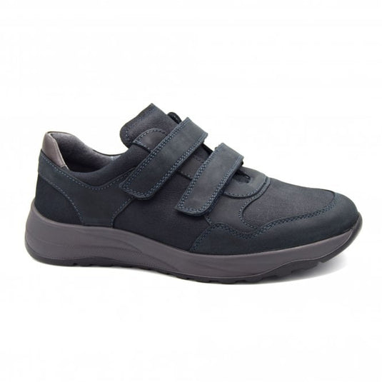 WaldLaufer Men's K-John Velcro Shoe Navy