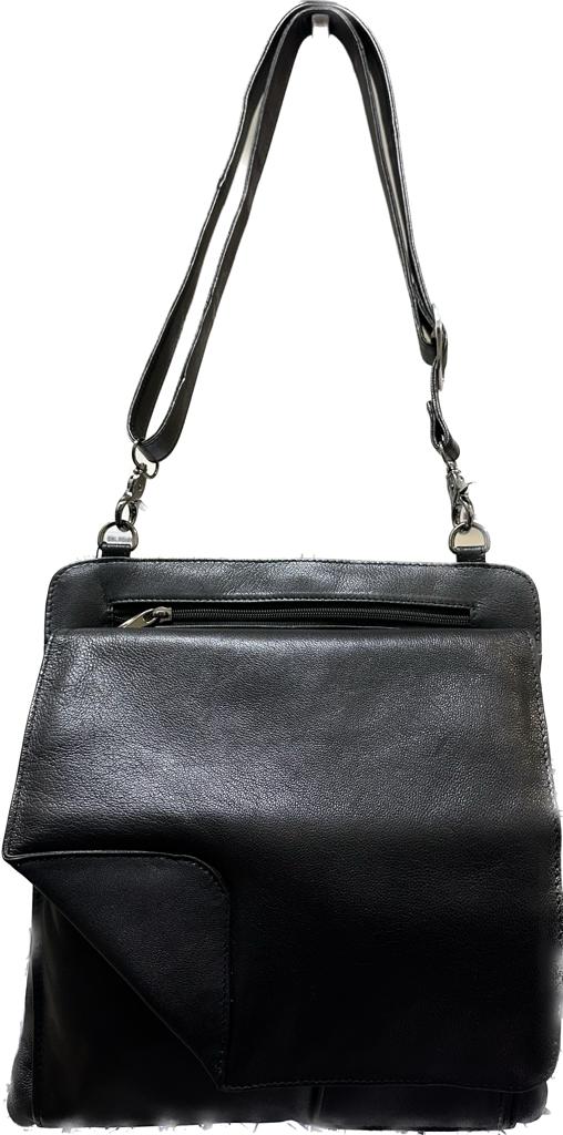 VA Smith Newyork Collection Leather HandBag Black