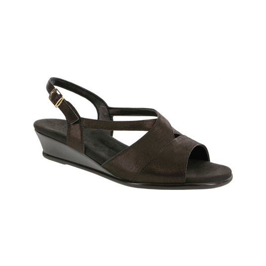 SAS Women's Caress Elevated Wedge Sandals Space Nero