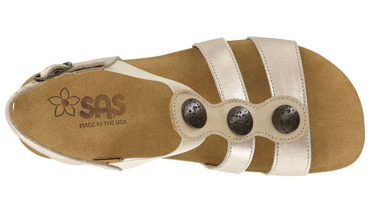 SAS Women's Clover T-Strap Sandal Lusso Capp