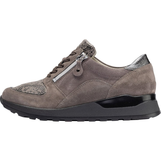 Waldlaufer Women's Hiroko-Soft Mouse Carbon Lace-Up Trainers