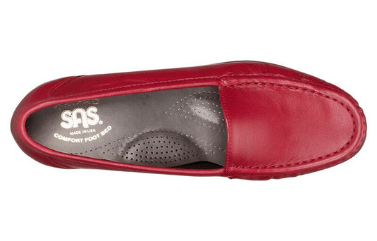 SAS Women's Simplify Slip On Loafer Red