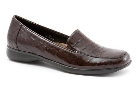 Trotters Women's Jenn Slip-On, dk Brown Croc